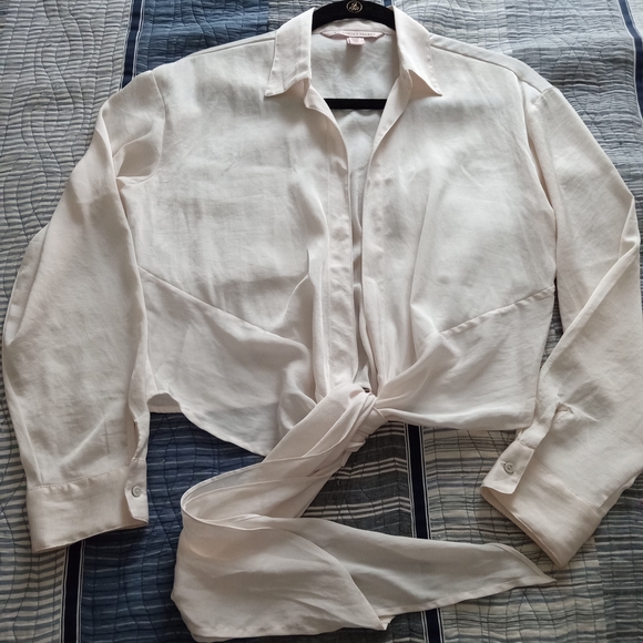 Victoria's Secret Pink Tie-Front Men's Shirt - Picture 1 of 3